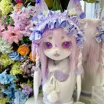 Fursuit Head – Lilac Seraph Pastel Kemono (Lavender & White)