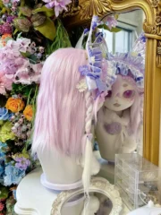 Fursuit Head – Lilac Seraph Pastel Kemono (Lavender & White)