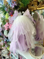 Fursuit Head – Lilac Veil Sweet Kemono (White & Lavender)