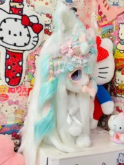 Fursuit Head – Mint Whisper Pastel Kemono