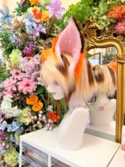 Fursuit Head – Natural Fox Kemono (Cream Blonde & Orange Tips)