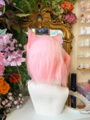 Fursuit Head – Rosette Pearl Sweet Kemono (Blush Pink & Ivory)