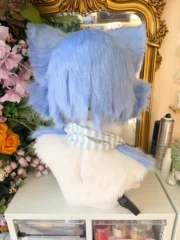 Fursuit Head – Sky Orbit Kemono (Blue & White)