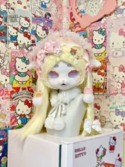 Fursuit Head – Sugar Lace Sweet Kemono (Cream Yellow & White)