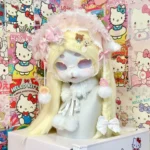 Fursuit Head – Sugar Lace Sweet Kemono (Cream Yellow & White)