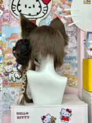 Fursuit Head – Urban Gothic Kemono (Brown Wolf Punk Street Style)