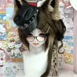 Fursuit Head – Urban Gothic Kemono (Brown Wolf Punk Street Style)