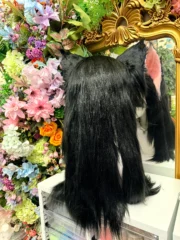 Fursuit Head – Velvet Pulse Kemono (Black & Blush Pink)