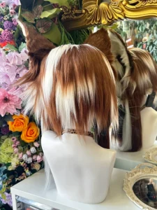 Fursuit Head – Woodland Drift Natural Kemono (Chestnut & Cream)